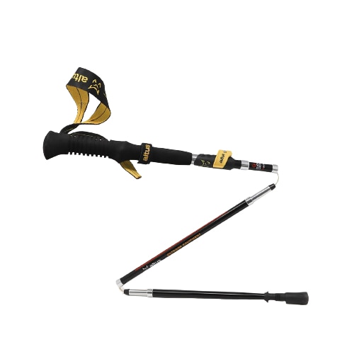 Bat trekking, Altlas, Bambu, Negru, 125 cm