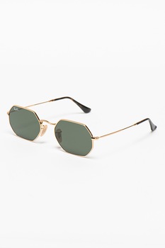 Ray-Ban, Ochelari de soare unisex octagonali, Auriu, 53-21-145 Standard Ray-Ban, Ochelari de soare unisex octagonali, Auriu, 53-21-145 Standard