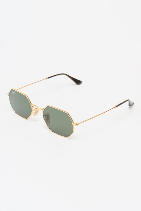 Ray-Ban, Ochelari de soare unisex octagonali, Auriu, 53-21-145 Standard