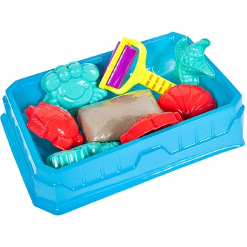 Set Nisip Kinetic, KinderVibe, Magical Sand, cu Tavita, Forme si Accesorii pentru Modelat, 450 gr, Multicolor Set Nisip Kinetic, KinderVibe, Magical Sand, cu Tavita, Forme si Accesorii pentru Modelat, 450 gr, Multicolor
