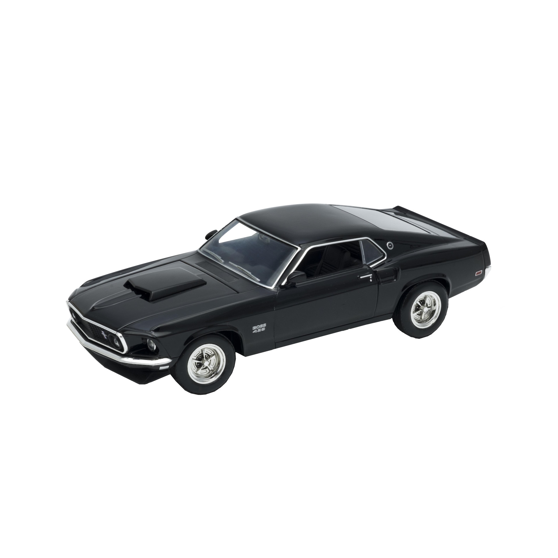 Macheta auto 1969 Ford Mustang Boss 429, negru, 1:24 Welly, 24067w