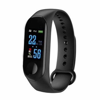 Bratara Fitness M3 Plus Color Reflection , Ritm Cardiac, Tensiunea arteriala, Calorii, Monitorizare somn, Rezistent apa ,Arata Vremea, Negru, teleMAG Bratara Fitness M3 Plus Color Reflection , Ritm Cardiac, Tensiunea arteriala, Calorii, Monitorizare somn, Rezistent apa ,Arata Vremea, Negru, teleMAG