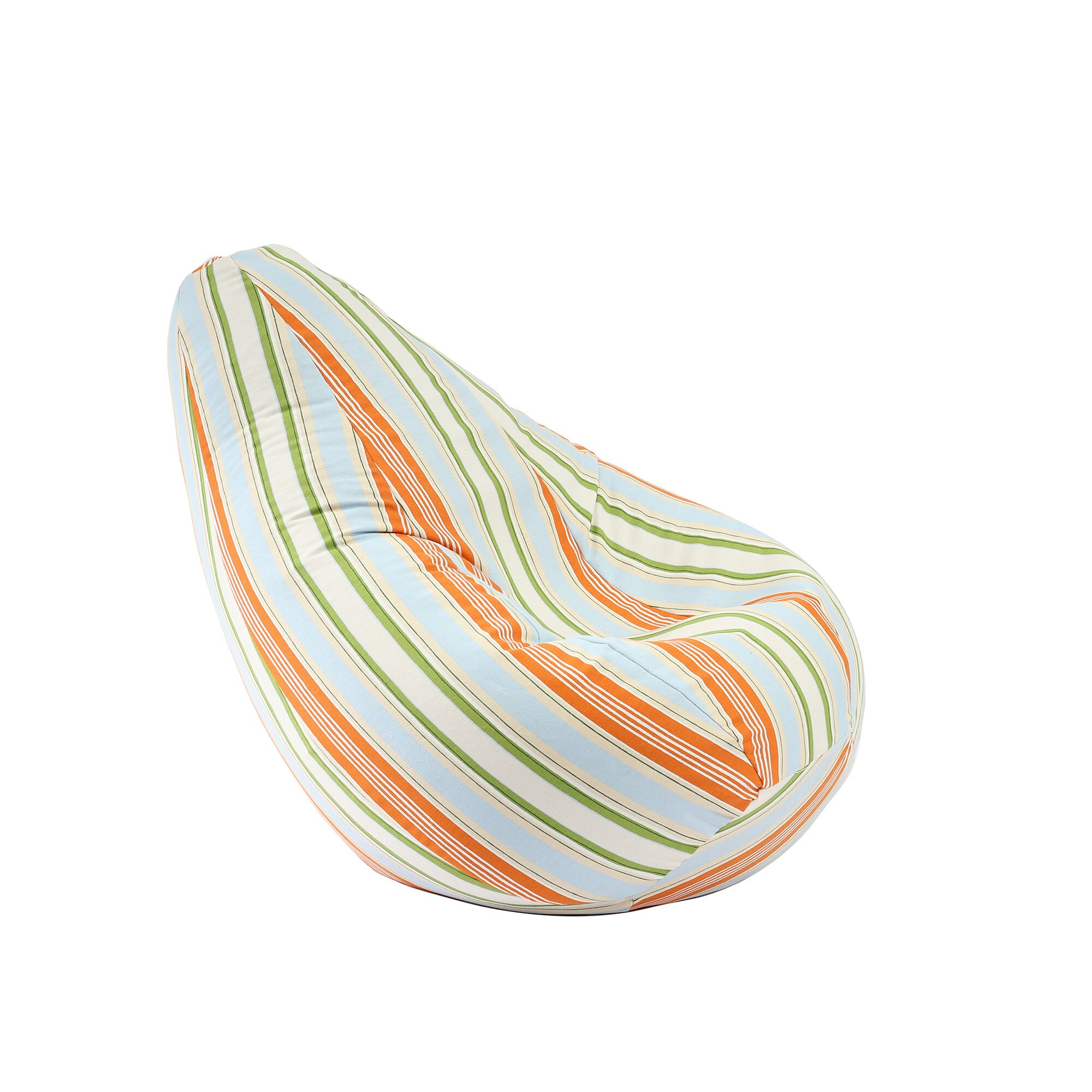 Fotoliu beanbag pentru Copii (4-14 ani), Briza de Vara (Gama Premium Textil),husa detasabila, umplut cu perle polistiren