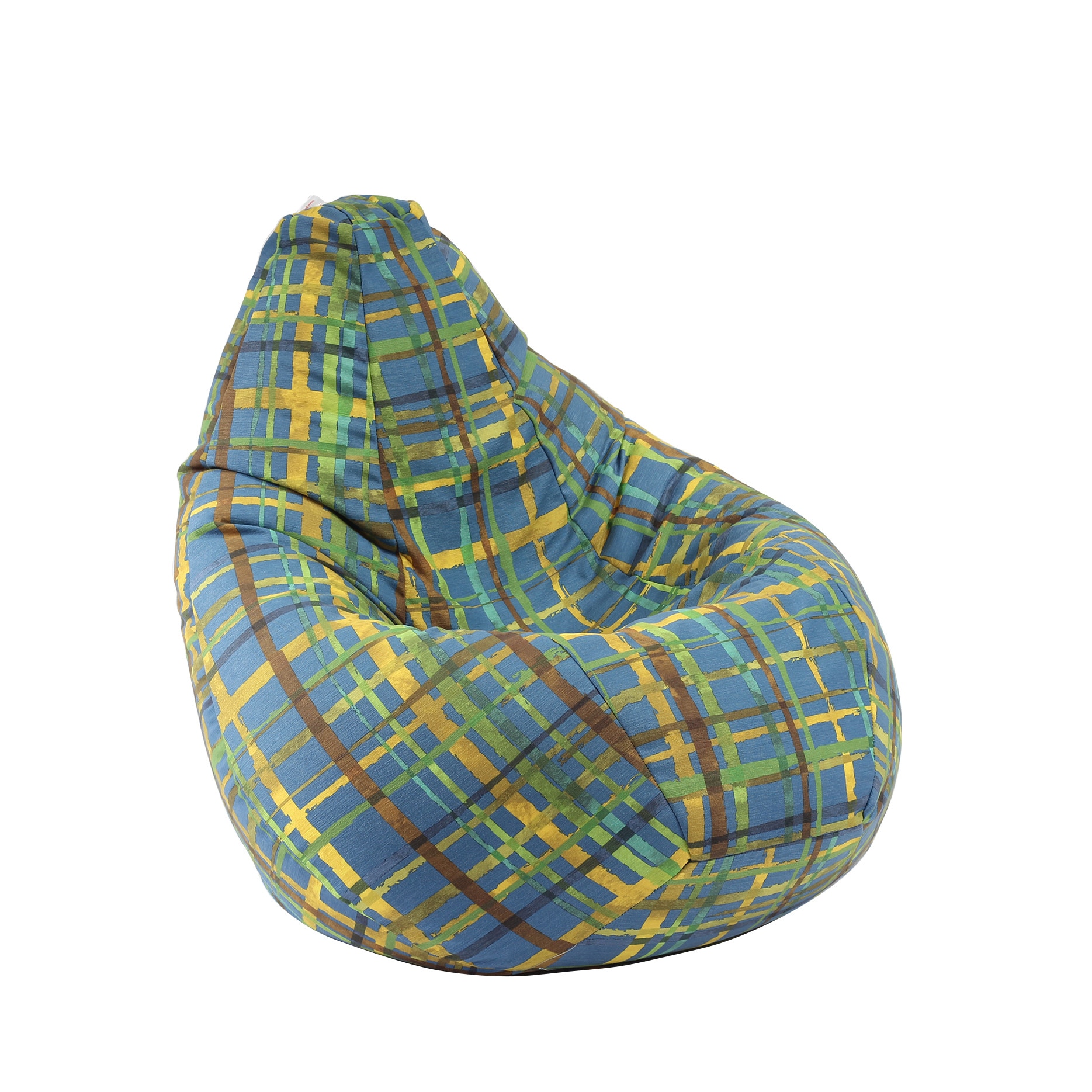 Fotoliu beanbag pentru Copii (4-14 ani), Day in The Park (Gama Premium Textil),husa detasabila, umplut cu perle polistiren