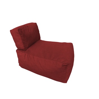 Fotoliu Coco Roco, Sour Cherry (Gama Premium Rustic) umplut cu fulgi de burete memory mix Fotoliu Coco Roco, Sour Cherry (Gama Premium Rustic) umplut cu fulgi de burete memory mix