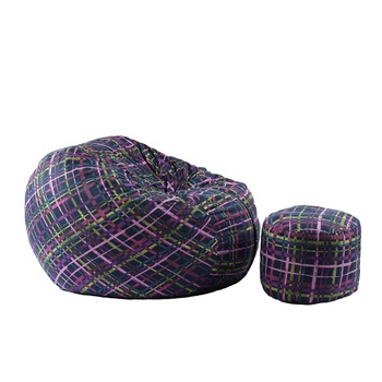 Fotoliu King Size cu Otoman, Aurora Colours (Gama Premium Textil) umplut cu fulgi de burete memory mix Fotoliu King Size cu Otoman, Aurora Colours (Gama Premium Textil) umplut cu fulgi de burete memory mix