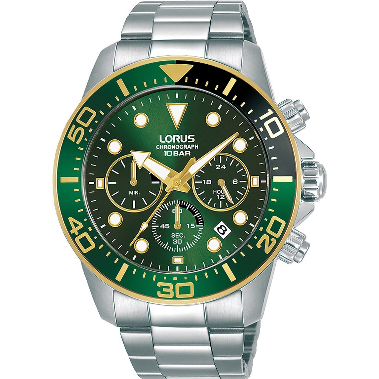 Ceas barbatesc Lorus RT340JX9, Quartz, 43mm, 10ATM, Argintiu