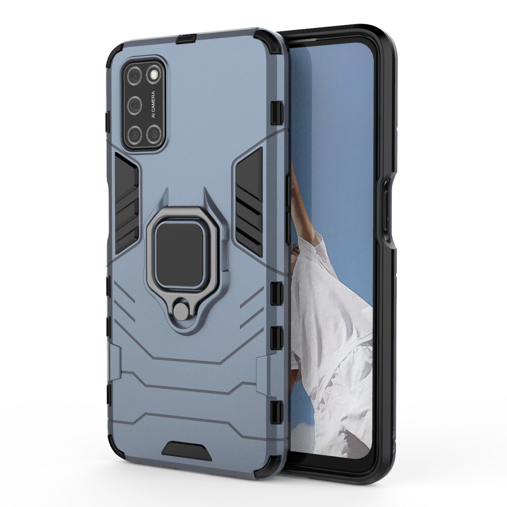 Husa pentru Oppo A52 / A72 armor rugged ring blue