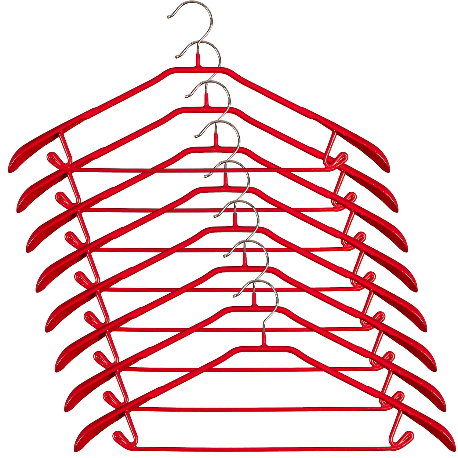 Set 8 umerase Gecko, metalice, universale, 44 x 3 x 21 cm, rosu