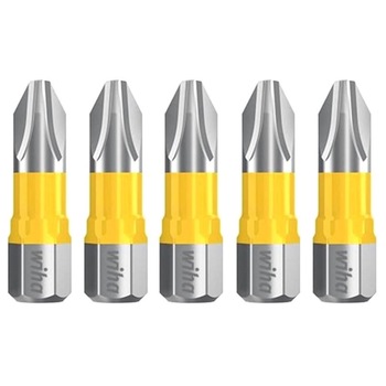 Set biti profesionali de impact, WIHA Y-Bit 120x, PH2, 5 piese Set biti profesionali de impact, WIHA Y-Bit 120x, PH2, 5 piese