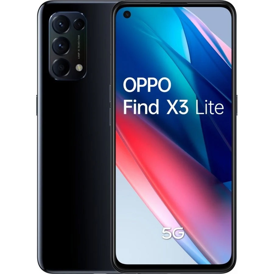 Telefon mobil Oppo Find X3 Lite, Dual SIM, 128GB, 8GB RAM, 5G, Starry Black