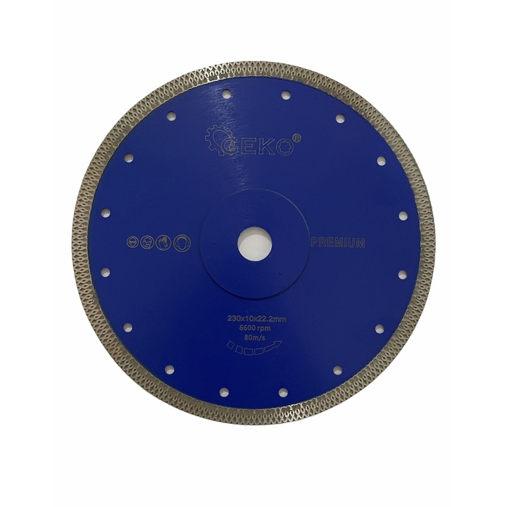 Time Saver Tárcsa, Csempe/Fajansz/Prémium kő vágásához, 230 x 22,23 mm, Kék