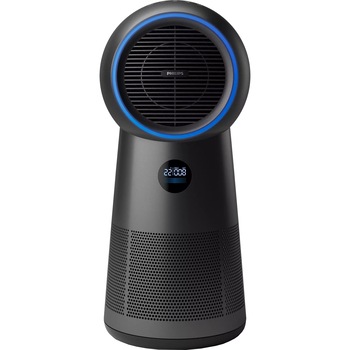 Purificator de aer 3 in 1 Philips AMF220/15, Functie incalzire si racire, CADR 165 m3/h, Filtrare HEPA in 3 etape, Afisaj LED, Senzor calitate aer, Telcomanda magnetica, 20 mp, Negru Purificator de aer 3 in 1 Philips AMF220/15, Functie incalzire si racire, CADR 165 m3/h, Filtrare HEPA in 3 etape, Afisaj LED, Senzor calitate aer, Telcomanda magnetica, 20 mp, Negru