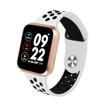 Ceas Smartwatch Techstar® F8, 1.30 inch IPS, Bluetooth 4.0, Monitorizare Puls, Tensiune, Alerte Sedentarism, Hidratare, Auriu Ceas Smartwatch Techstar® F8, 1.30 inch IPS, Bluetooth 4.0, Monitorizare Puls, Tensiune, Alerte Sedentarism, Hidratare, Auriu