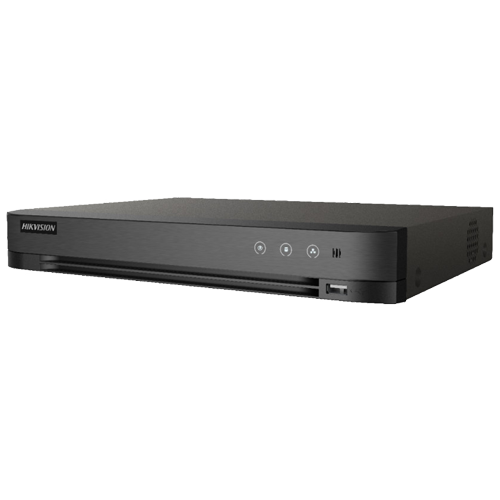 DVR AcuSense 4 canale video 5MP, Analiza video, AUDIO 'over coaxial' - HikVision IDS-7204HUHI-M1-SA