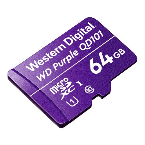 Card MicroSD 64GB seria Purple Ultra Endurance - Western Digital WDD064G1P0C