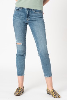 GAP, Blugi crop slim fit, Albastru GAP, Blugi crop slim fit, Albastru