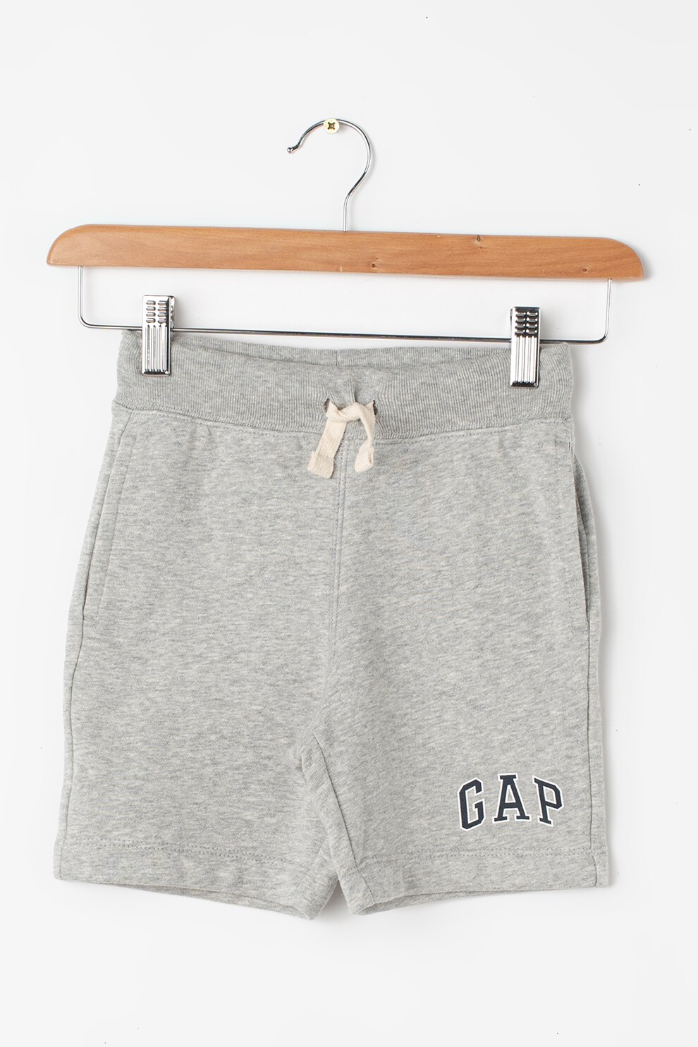 GAP, Pantaloni scurti cu talie ajustabila, Gri deschis
