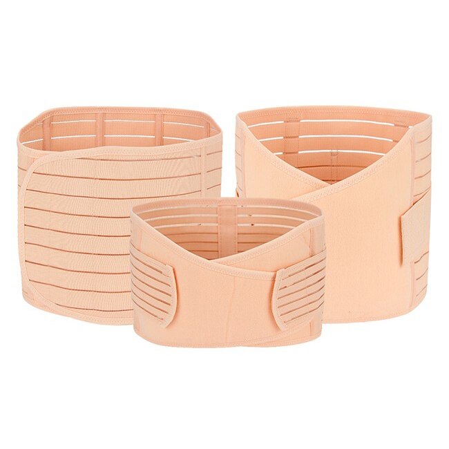 Centura Abdominala Postnatala FunVita™ Premium, 3 piese , pentru slabit si revenire usoara dupa sarcina, marime XL , crem