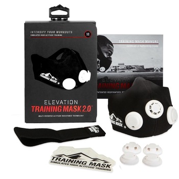 Masca Antrenament Elevation TRAINING MASK 2.0 Culoarea Neagra, Marimea M , simuleaza antrenamentul la altitudine ridicata Masca Antrenament Elevation TRAINING MASK 2.0 Culoarea Neagra, Marimea M , simuleaza antrenamentul la altitudine ridicata