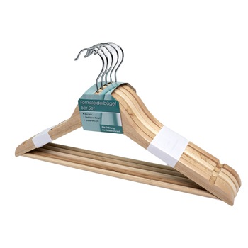 Set 5 umerase din lemn de artar, Rewe, maro deschis Set 5 umerase din lemn de artar, Rewe, maro deschis