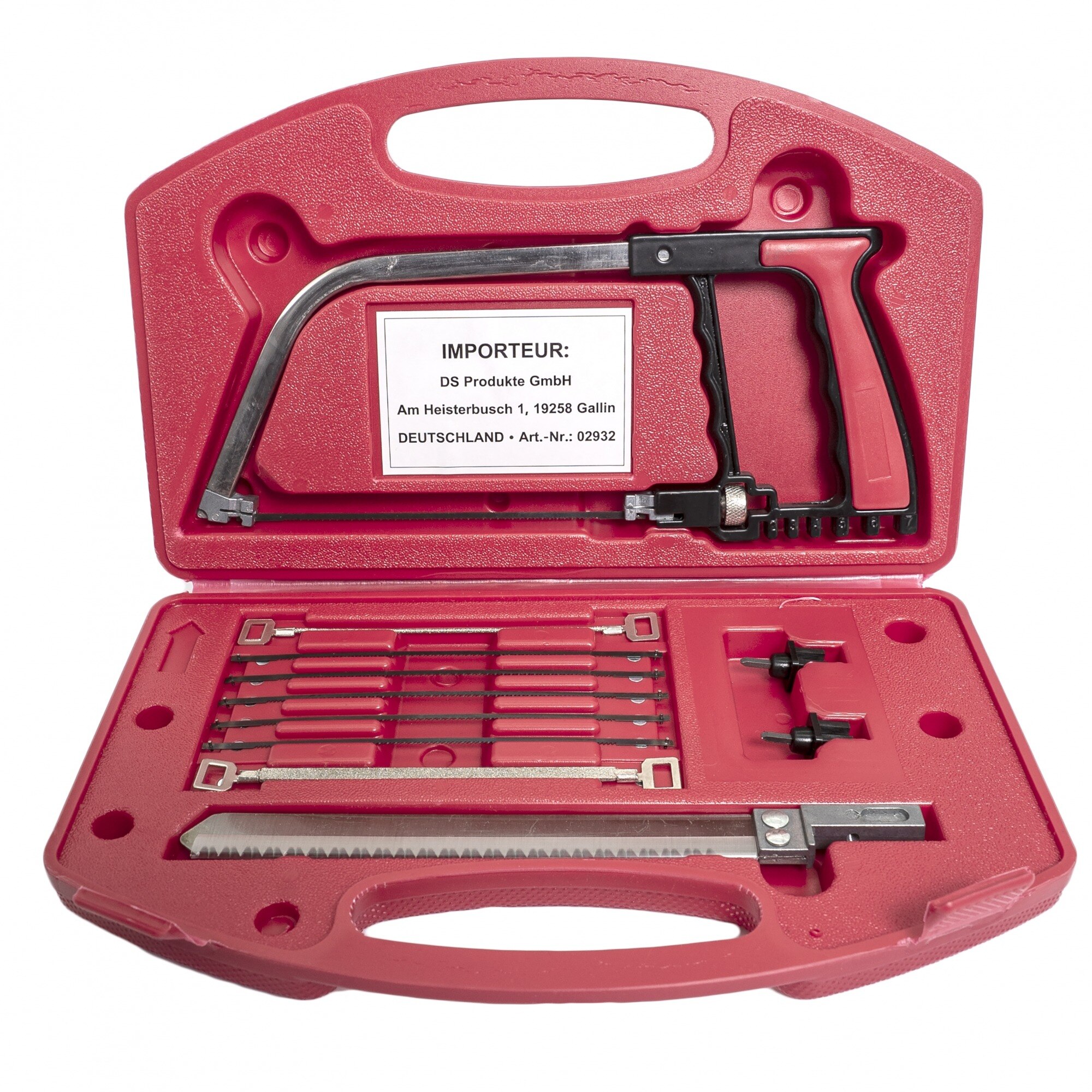 Set fierastrau multifunctional+ accesorii Easymaxx, rosu