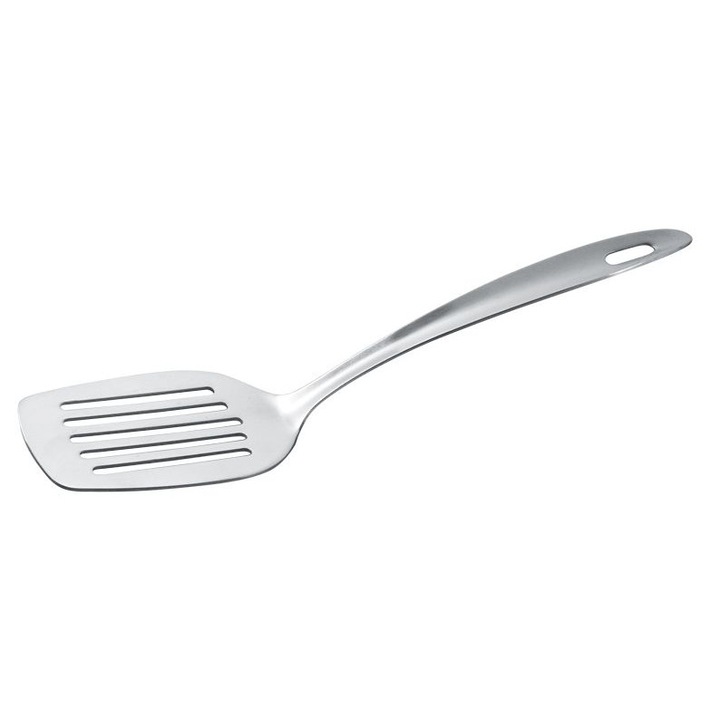 Spatula cu fante Elekom, Inox, Argintiu, 330 mm