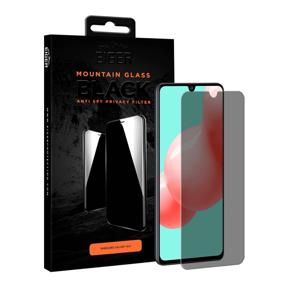Folie Eiger Sticla 3D Privacy Mountain Glass compatibila cu Samsung Galaxy A41, Clear