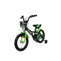 bicicleta pentru copii novokids splendor boom edition cu cosulet roti 14quot inch maxim 35 kg cadru din otel roti ajutatoare detasabile ghidon reglabil pe inaltime negru cu verde imagen 31_0_
0