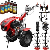 motocultor weima wm1100be-6 motor 10 cp diesel 6 viteze latime lucru 135 cm pornire electrica reductor usorgreu roti metal cultivator plug reversibil 5l ulei agropro imagen 14_0_
0