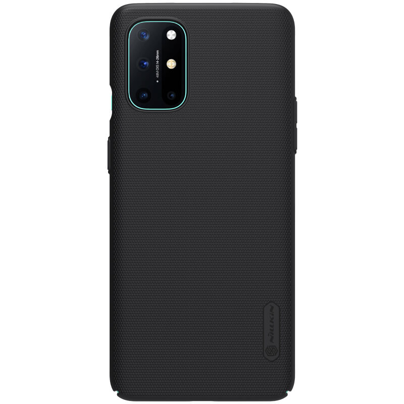 Husa protectie spate din plastic texturat negru, pentru OnePlus 8T- Nillkin Frosted Shield