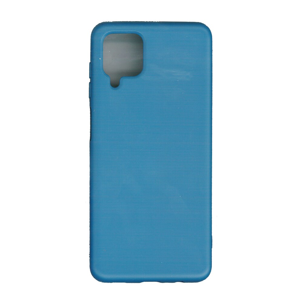 Husa Liquid din silicon mat pentru Samsung Galaxy A12, albastru