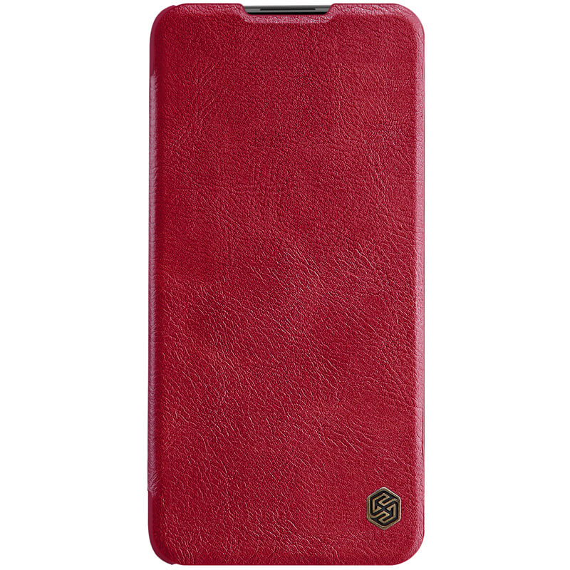 Husa tip carte Nillkin Qin pentru Xiaomi Redmi Note 9T/ Note 9 (5G), rosu