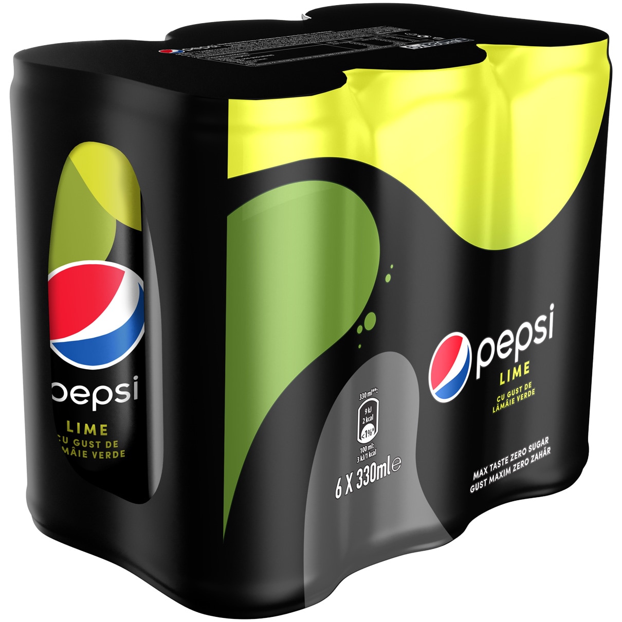 Pepsi Max Lime Zero Zahar, 0.33l - eMAG.ro