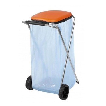 Suport pentru saci de gunoi Strend Pro Move&Up Solo, Portocaliu, max 130L, 2 x roti, 44x52x83 cm Suport pentru saci de gunoi Strend Pro Move&Up Solo, Portocaliu, max 130L, 2 x roti, 44x52x83 cm
