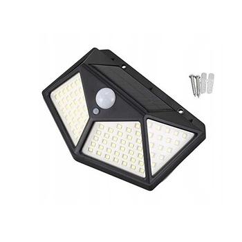 Lampa solara, Zola®, 100 leduri, neagra, forma unghiulara Lampa solara, Zola®, 100 leduri, neagra, forma unghiulara