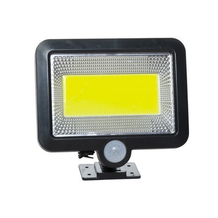 Proiector de Gradina, 100 LED Cu Panou Solar, 30 W, 600 Lm, Senzor De Miscare, Rezistent La Apa