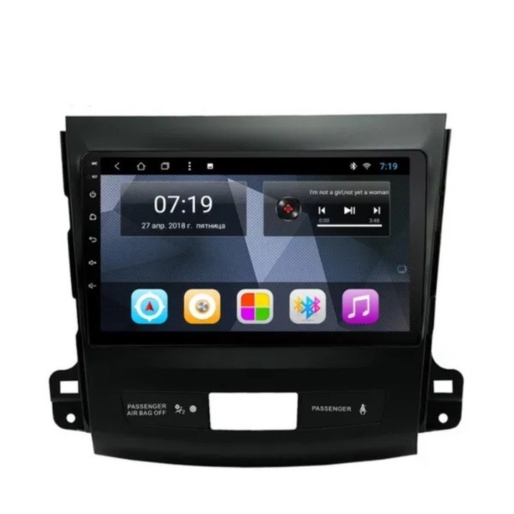 Мултимедия с навигация ZT, за Mitsubishi Outlander, Peugeot 4007, Citroen C-Croser, Android, 4+2+16