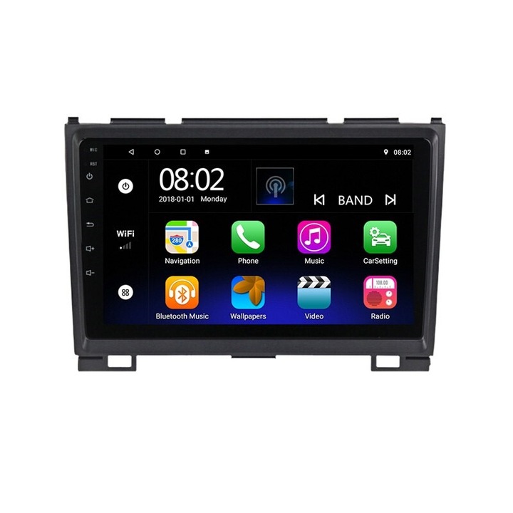 ZT Multimédiás eszköz navigációval Great Wall H3 H5 Android 8 Core 2+32