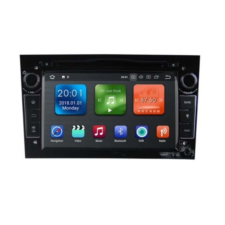 Мултимедия с навигация ZT за Opel, Черен, Android, 4+2+16