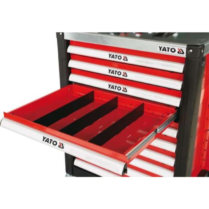 Делител за чекмедже на количка за инструменти Yato, 39.1 x 5.8 x 0.4 см