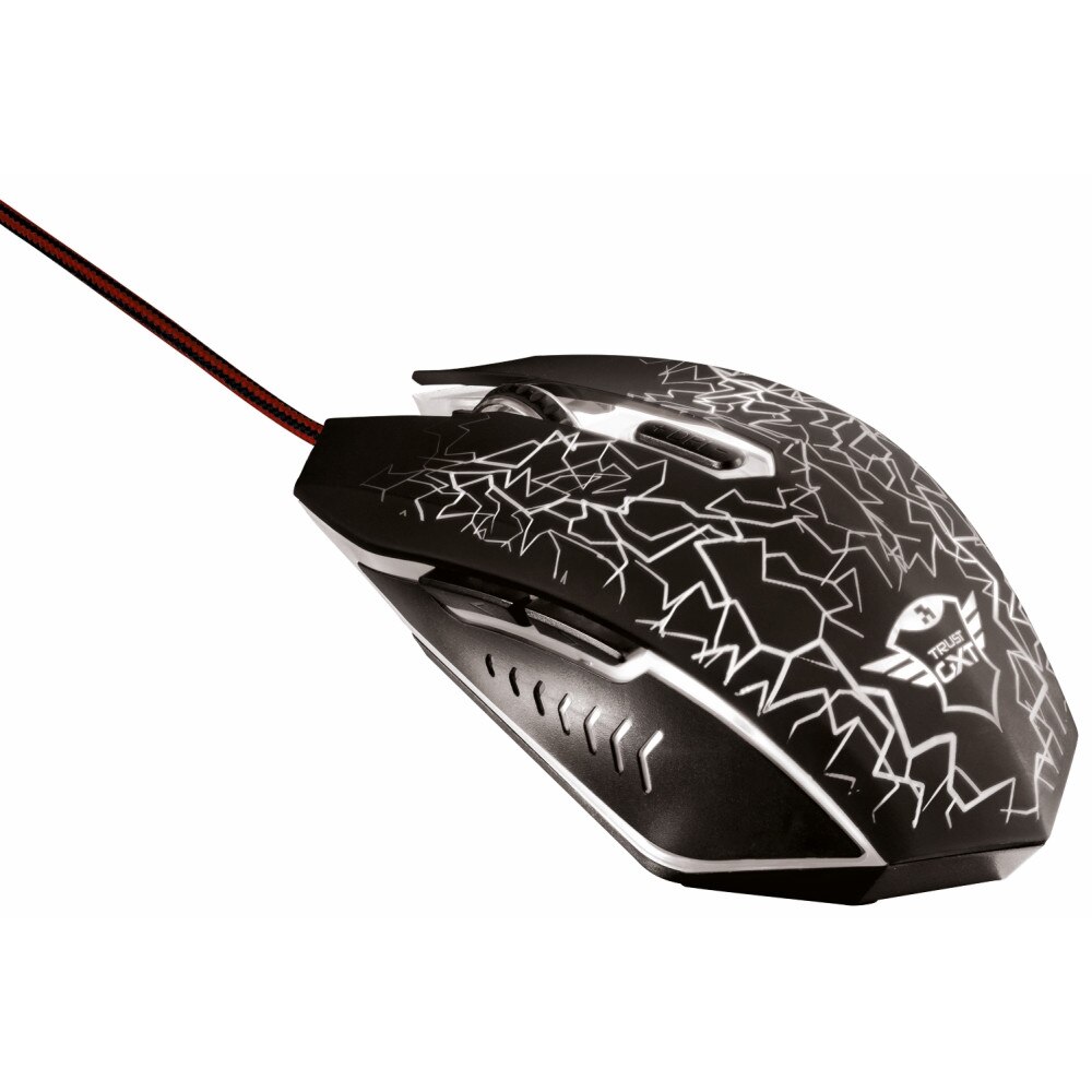 Mouse de gaming Trust, Acceleration 8G, LED, Negru