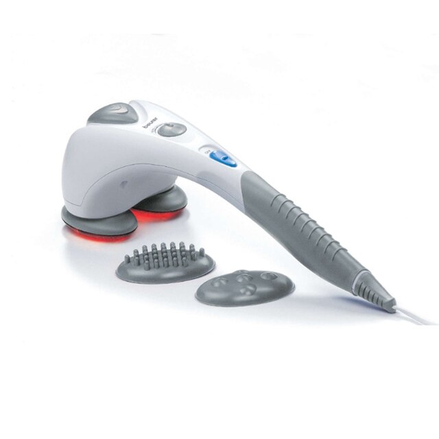 Aparat de masaj Beurer, Intensitate reglabila, 2 niveluri functionale, Alb