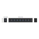 USB-elosztó Orico H7013-U3-AD-BK, USB-elosztó, USB 3.0, 7 portos hub, szuper sebesség