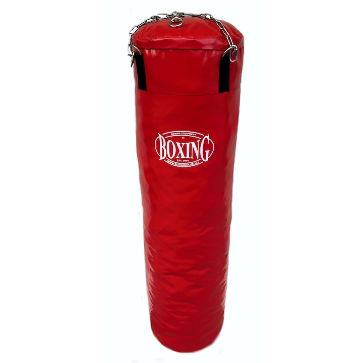 Boxing boxzsák, 120 x 40 cm, piros színű