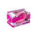Fier de calcat roz cu sunet si lumina, 17 x 7.5 x 10 cm