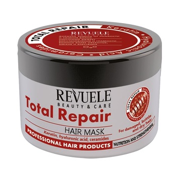 Masca revitalizanta de par Revuele Total Repair pentru par deteriorat si uscat, 500 ml Masca revitalizanta de par Revuele Total Repair pentru par deteriorat si uscat, 500 ml