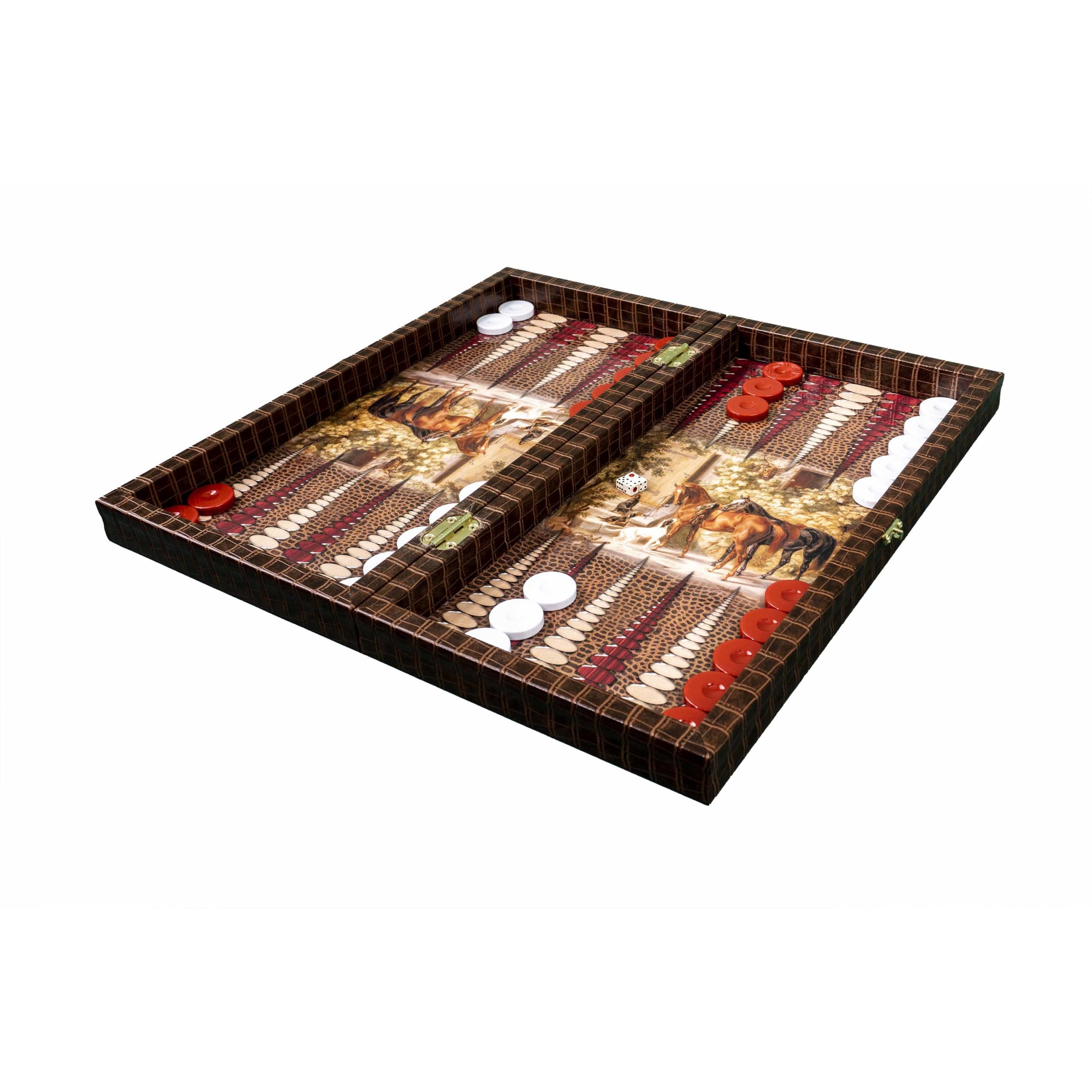 Joc de table din lemn lacuit 50x50cm / ZTS 5483