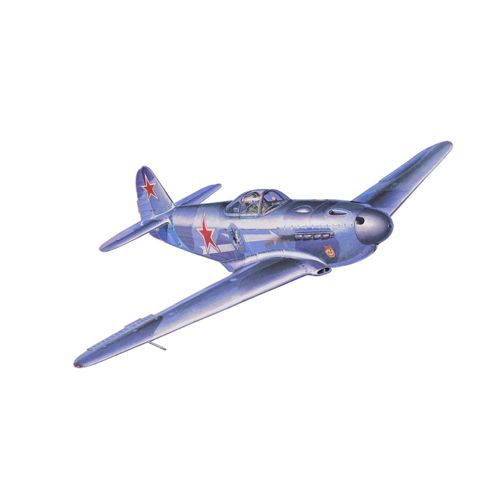 MisterCraft Yakovlev YAK 3 repülőgép makett, festékekkel, ragasztóval és ecsettel, 1:72, MCR D207S