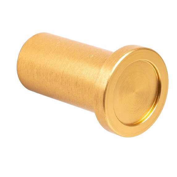 Buton pentru mobila Round, finisaj alama intunecata periata, D25 mm